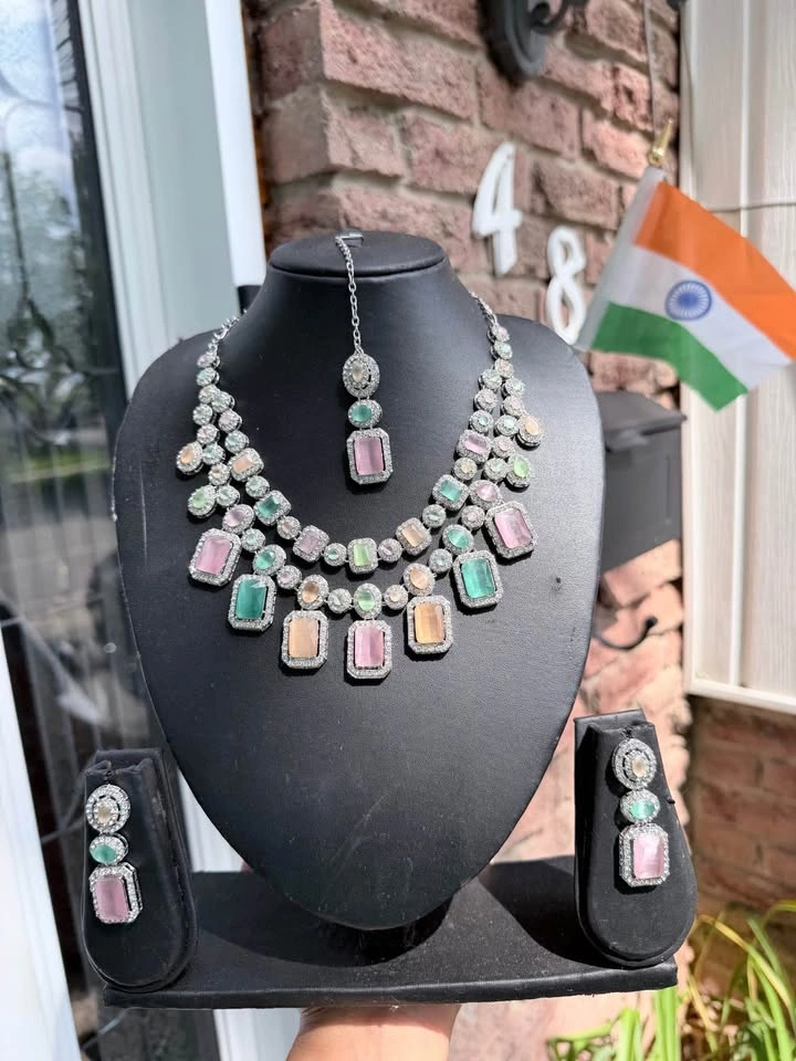 Brand New Indian Silver Jewelry Set - photo 2