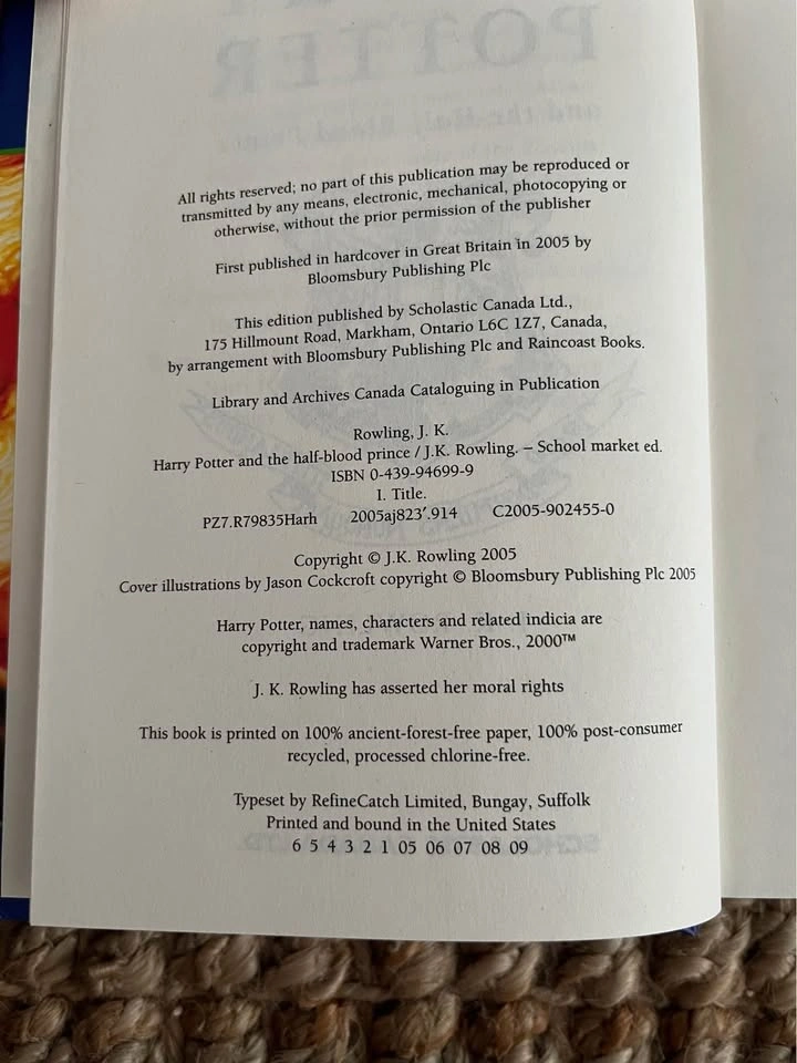 Harry Potter and the Half-Blood Prince (Hardcover) - photo 3