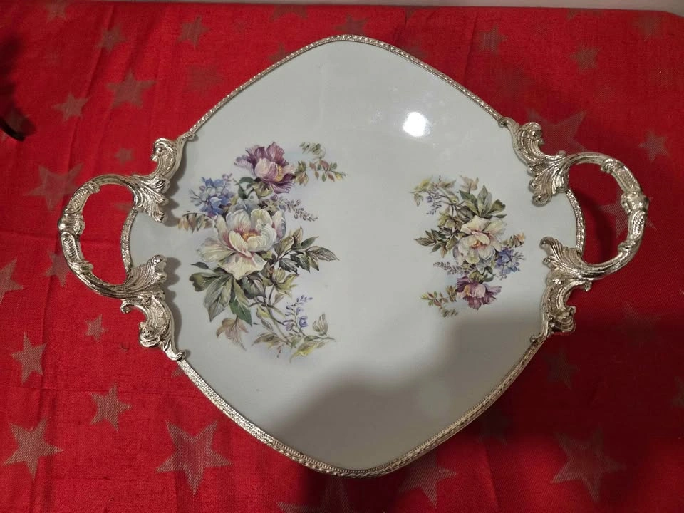 Vintage Iranian Porcelain Serving Tray By Maghsoud Porcelain - photo 2