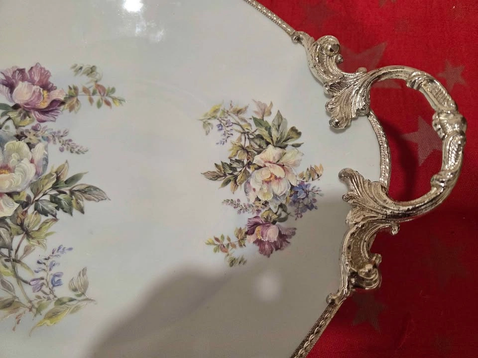 Vintage Iranian Porcelain Serving Tray By Maghsoud Porcelain - photo 4