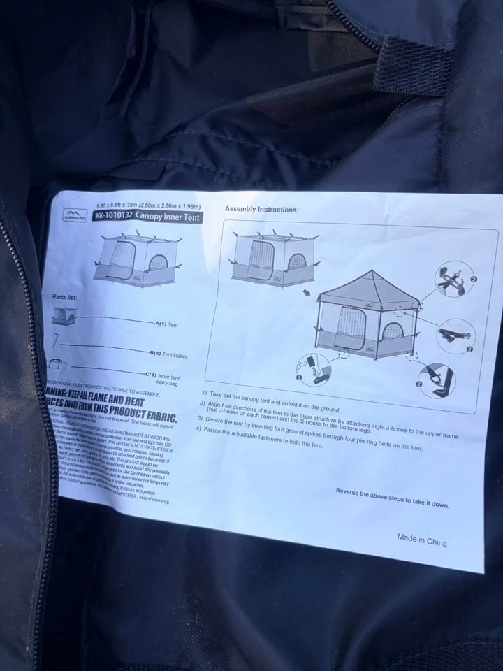 New 10x10’ inner canopy tent - photo 2