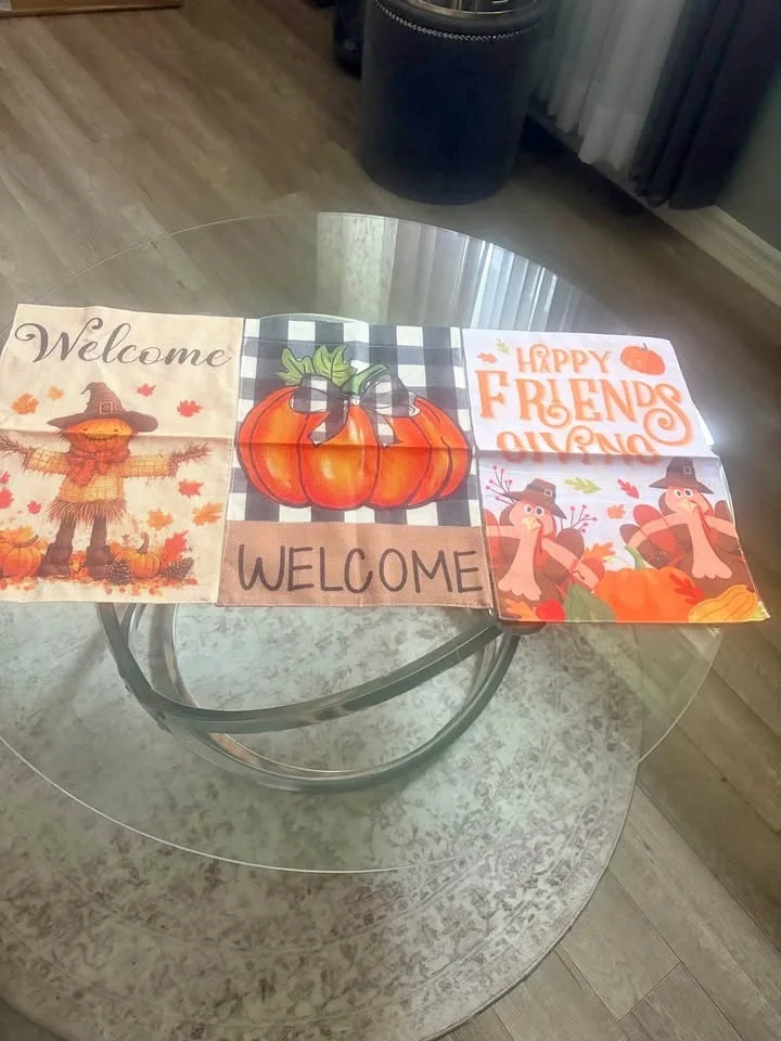 New- Fall Garden Flags