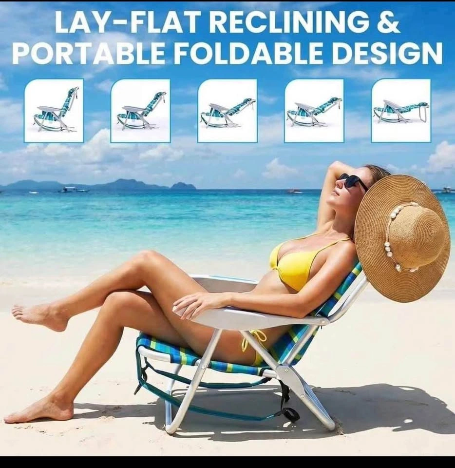 New- Foldable reclining beach chair - photo 3