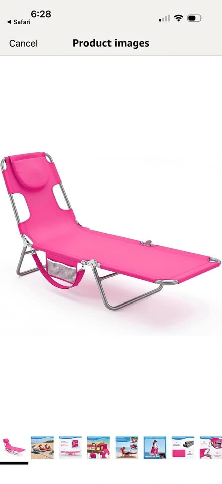 New- Tanning chair- beach lounge chair