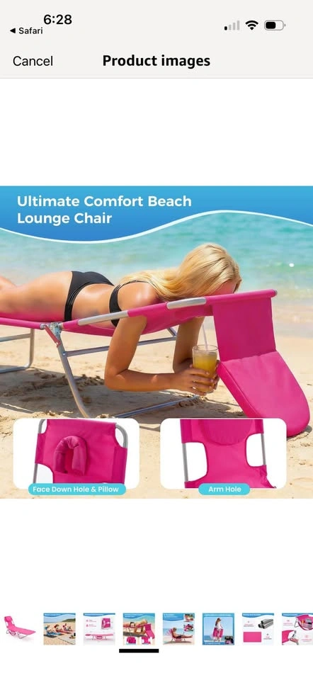 New- Tanning chair- beach lounge chair - photo 2