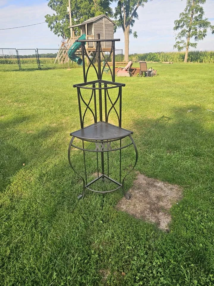 Wrought Iron Corner Rack