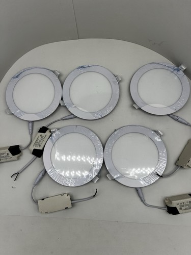 5 Slim Round LED Recessed Panel Light 12W 170mm Downlight