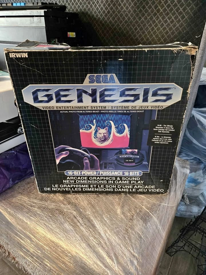 Sega Genesis Console with Box and Controller