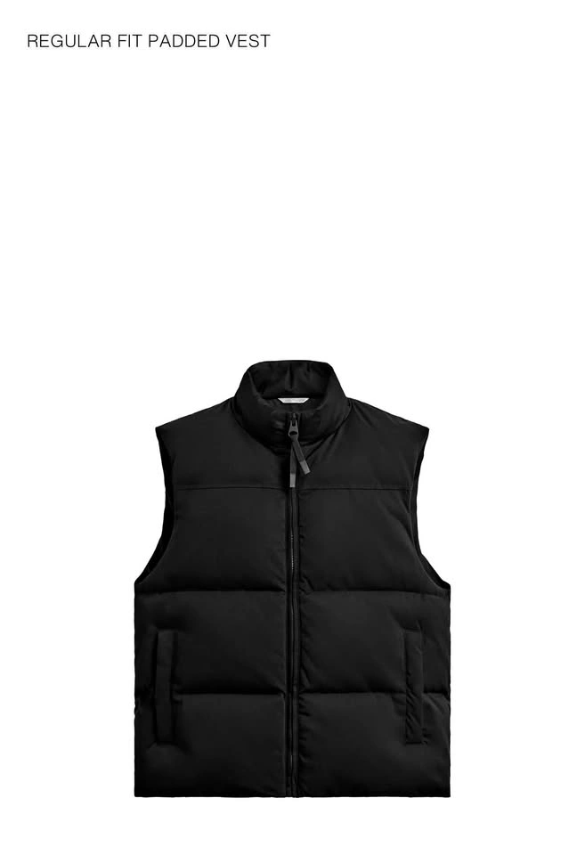 Zara men Regular Fit Padded Vest