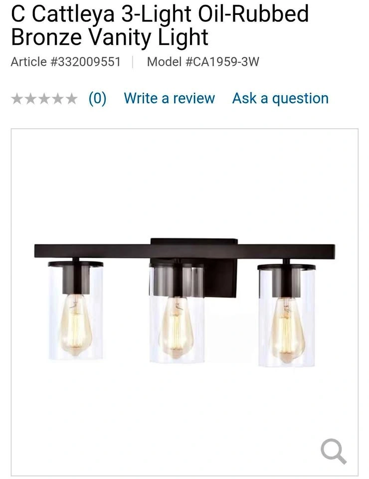 Cattleya 3-Light Oil-Rubbed Bronze Vanity Light