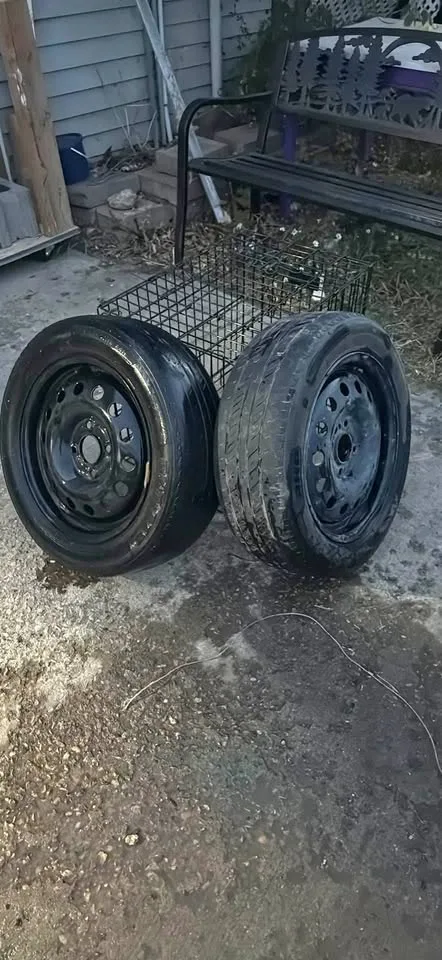 Ford Fiesta 16” Steel Rims (Pair) with 165/60R16 Tires thumbnail