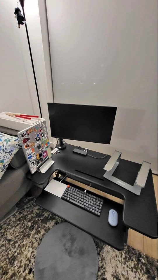 Standing monitor desk