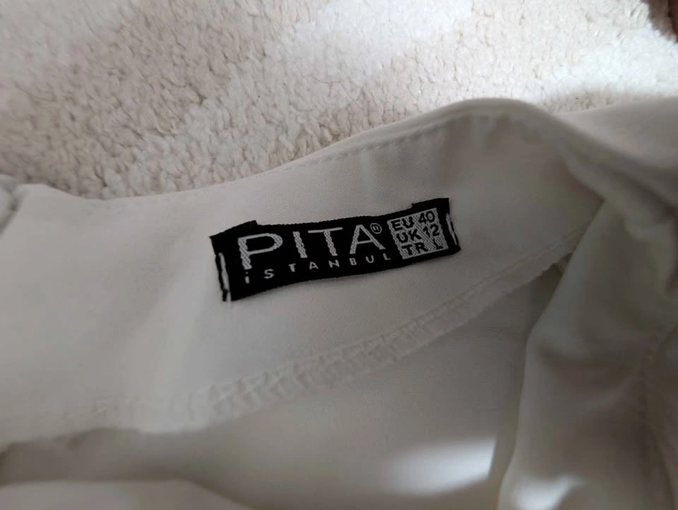 PITA Istanbul White Sleeveless Ruched Dress - photo 2