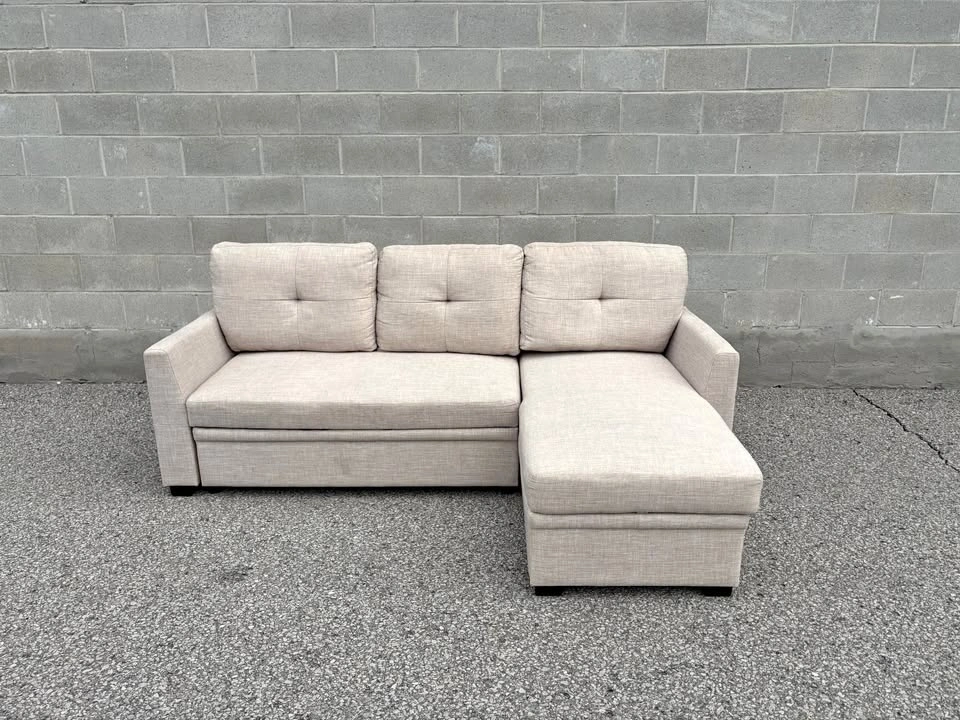 Sectional Couch with Bed and Storage - Delivery Available