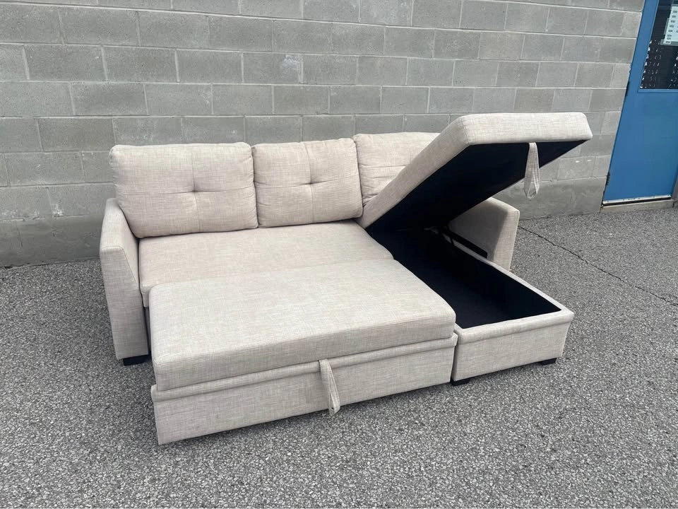 Sectional Couch with Bed and Storage - Delivery Available - photo 2