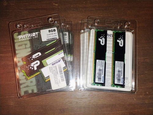 Patriot 8GB (2 x 4GB) PC3-12800 1600mhz DDR3 Desktop Memory