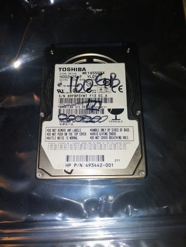TOSHIBA 160GB SATA III 2.5" HDD