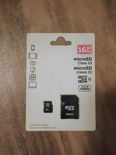 MicroSD Class 10 16GB With Adapter