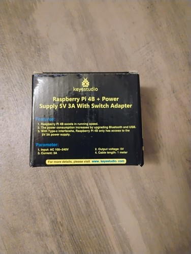 Keyestudio Power Supply 5V 3A With Switch Adapter For Raspberry - photo 3