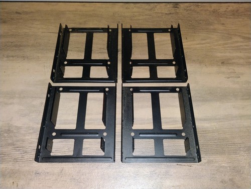Lot of 4 Dual Mounting 2.5" to 3.5" SSD/HDD Bracket Adapters