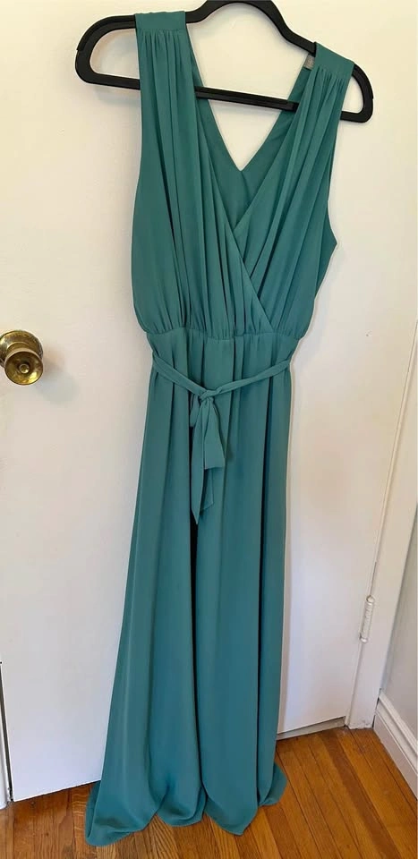 Women’s Maxi Teal Dress - wedding guest dress