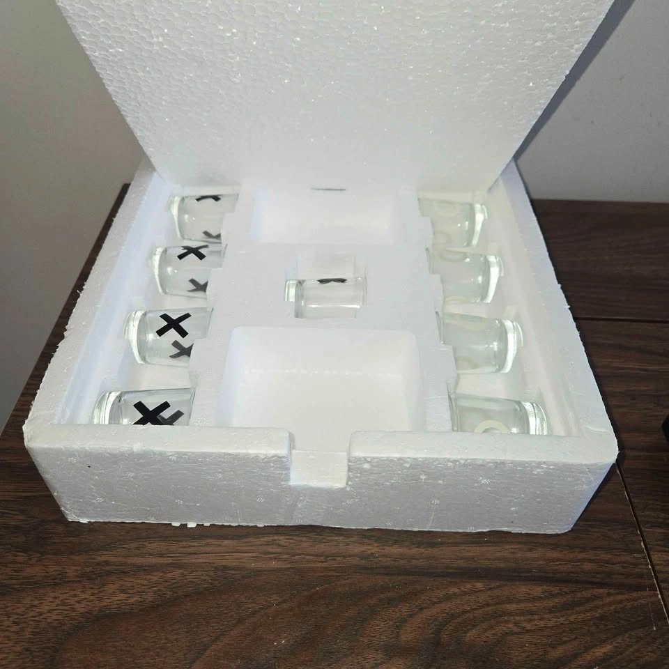 Crystal Clear Game Night Shot Glass Tic-Tac-Toe Drinking Game - photo 5