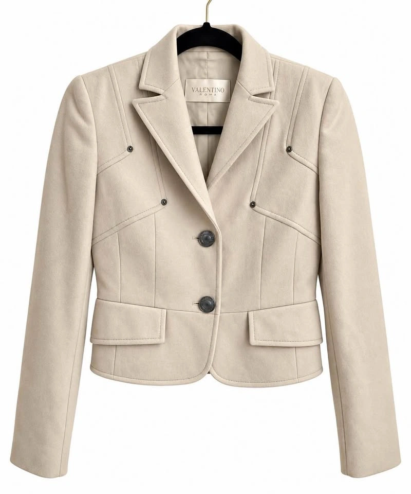 Valentino Roma Cream Wool Blazer size 6