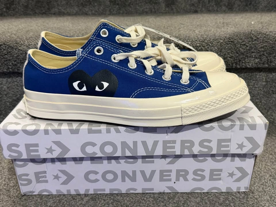 CDG PLAY x Converse Chuck 70 Low Blue Quartz US9 - photo 2