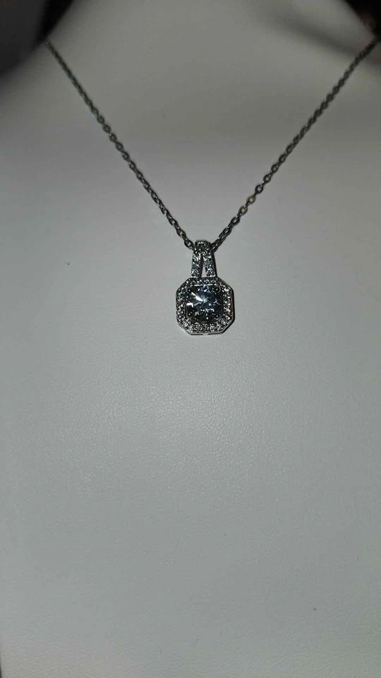 Silver Halo Pendant Necklace - photo 2
