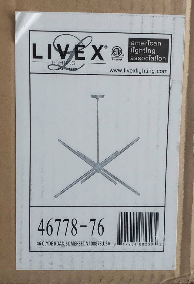 Soho Linear Chandelier Ceiling Light (Gray) - photo 3