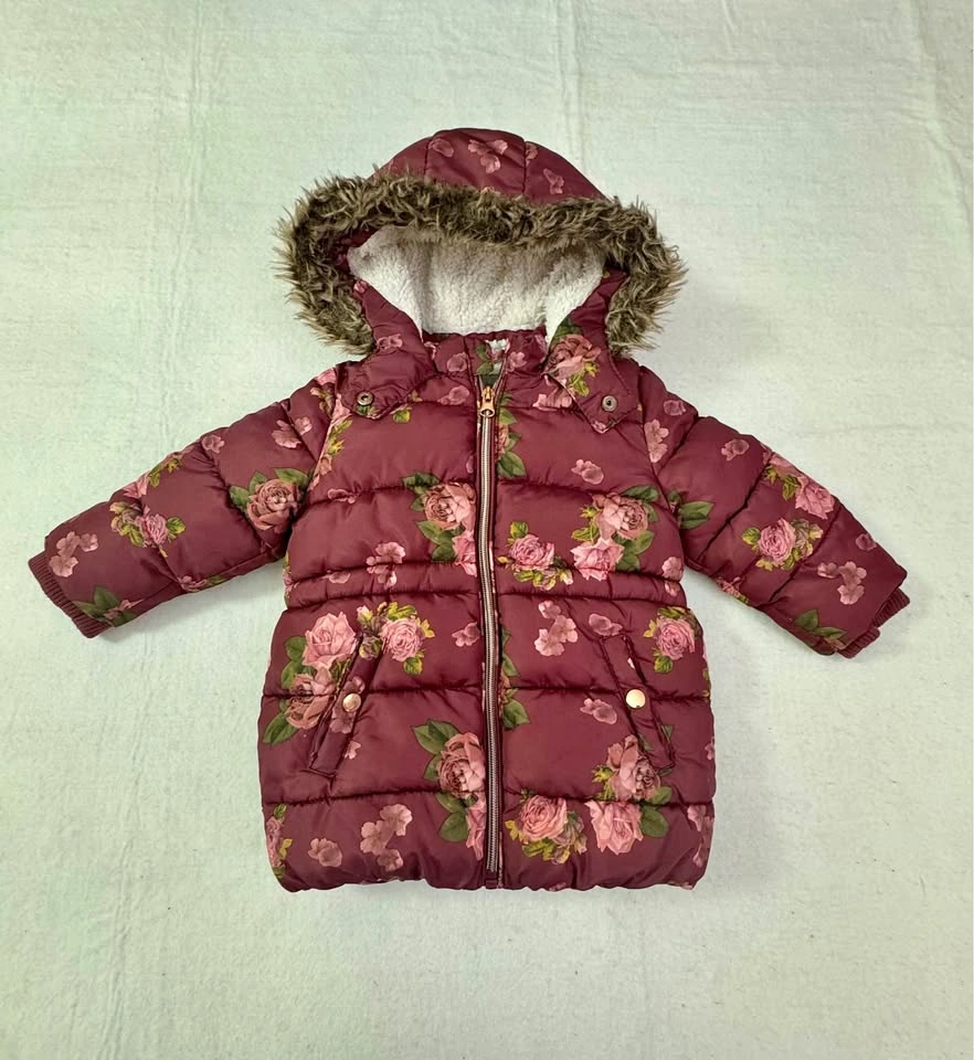12m - 18m Girls Puffer Winter Jacket (#102)
