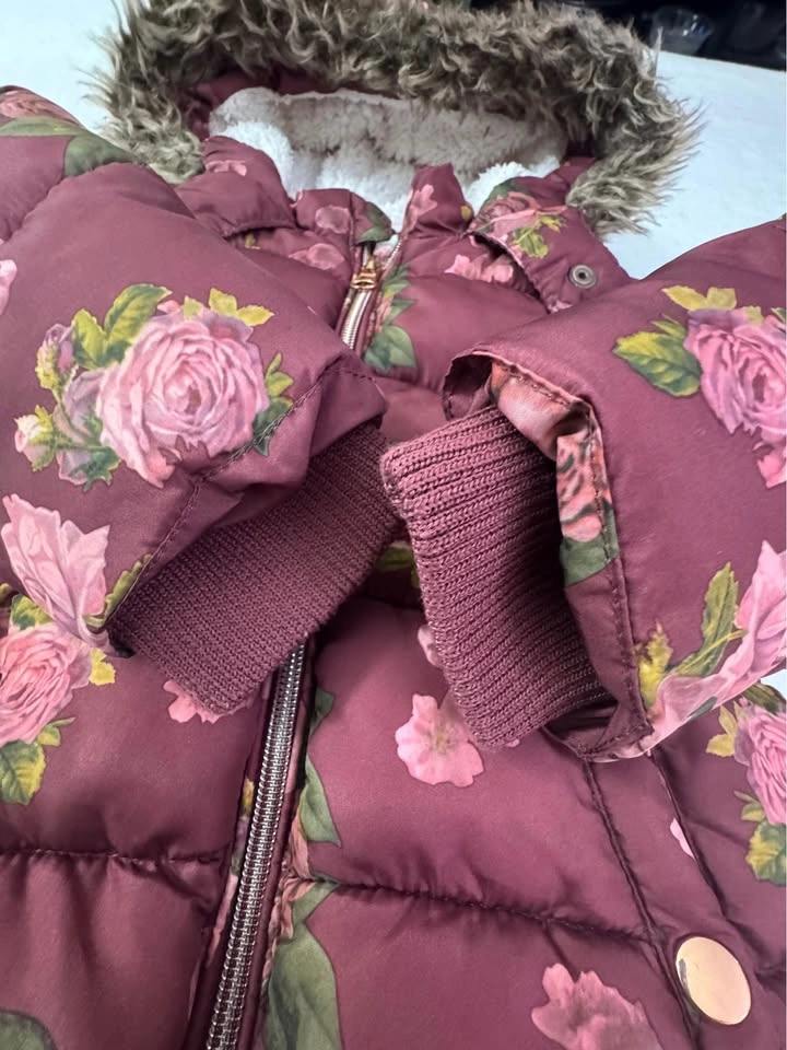 12m - 18m Girls Puffer Winter Jacket (#102) - photo 2
