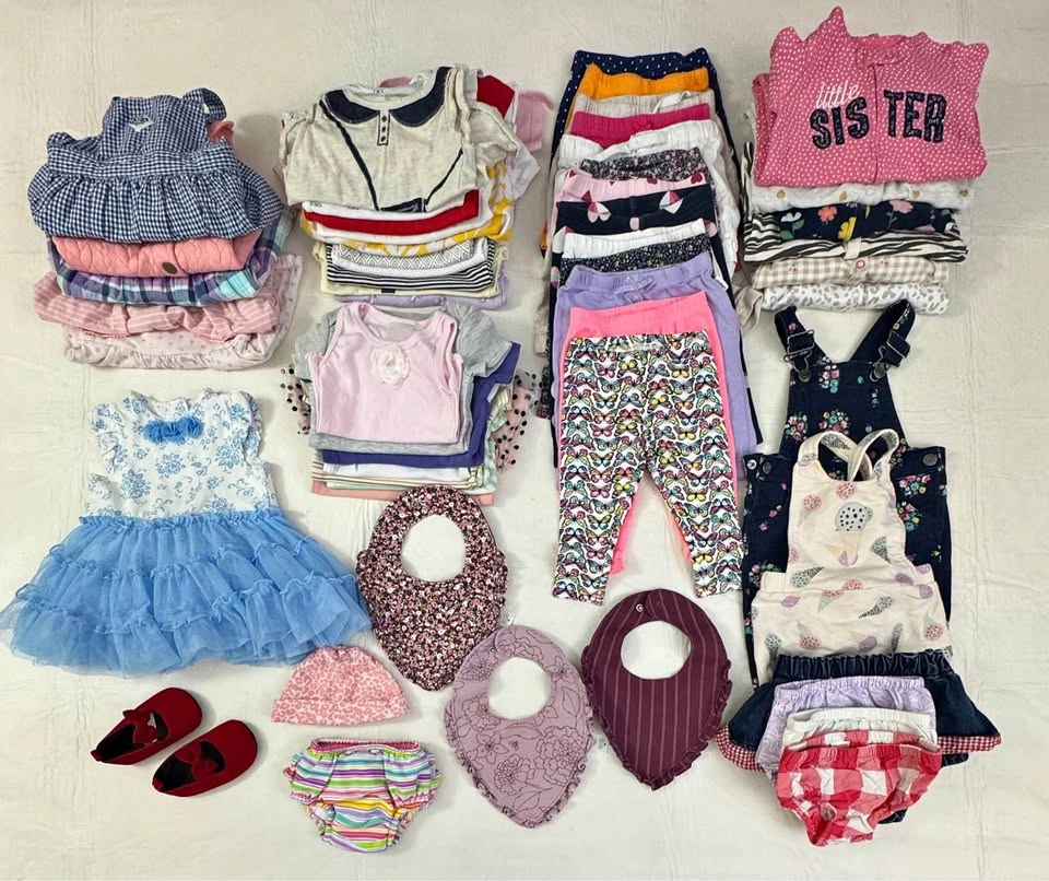 6m Girls - 53 pcs + 1 pair of shoes (#42)