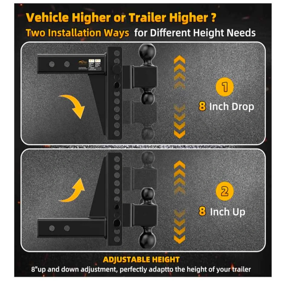 Adjustable Heavy Duty Tow Hitch - New - photo 3