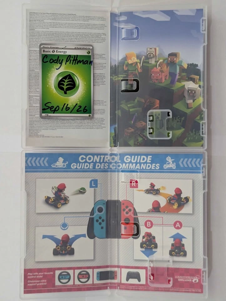 Minecraft & Mario Kart 8 CASE ONLY Switch - photo 2