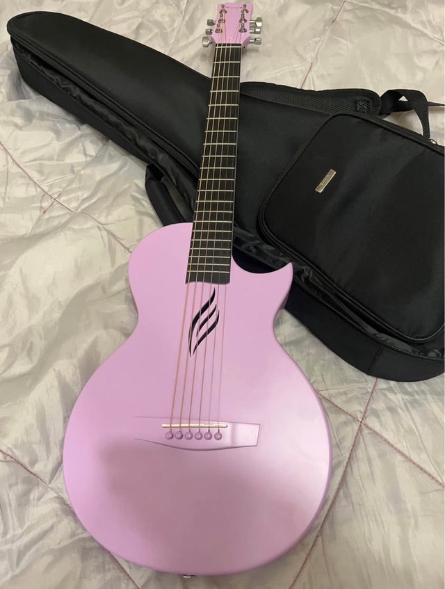 Enya Acoustic Carbon Fibre Lavender Guitar
