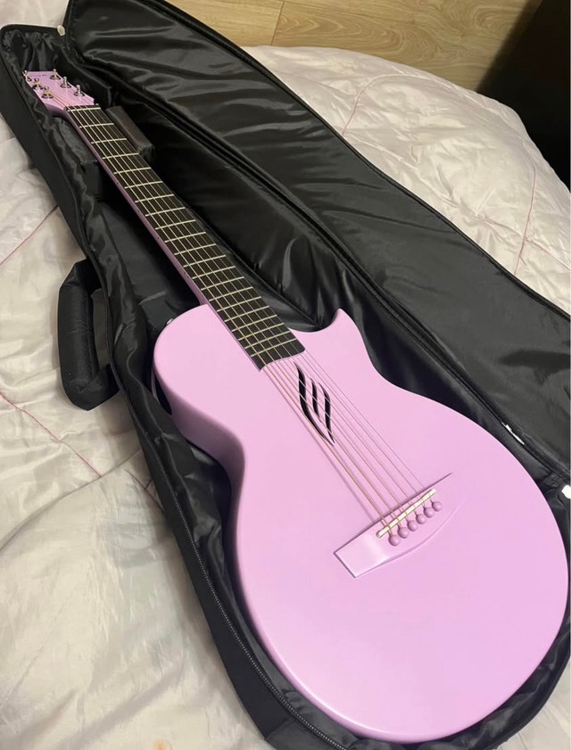 Enya Acoustic Carbon Fibre Lavender Guitar - photo 2