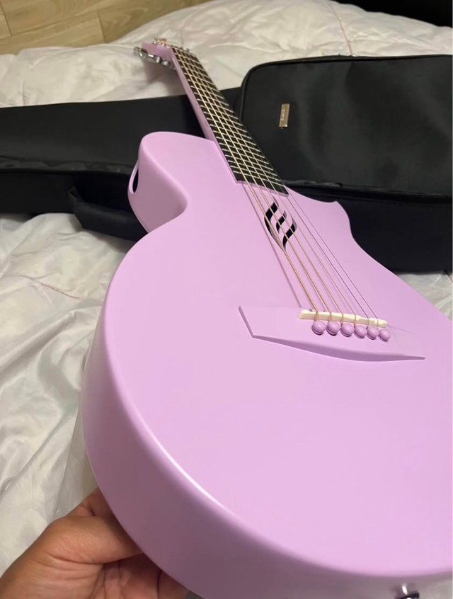 Enya Acoustic Carbon Fibre Lavender Guitar - photo 3