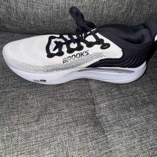 Brooks Mens Adrenaline GTS 25 Running Shoes White Black 9.5 2E - photo 4