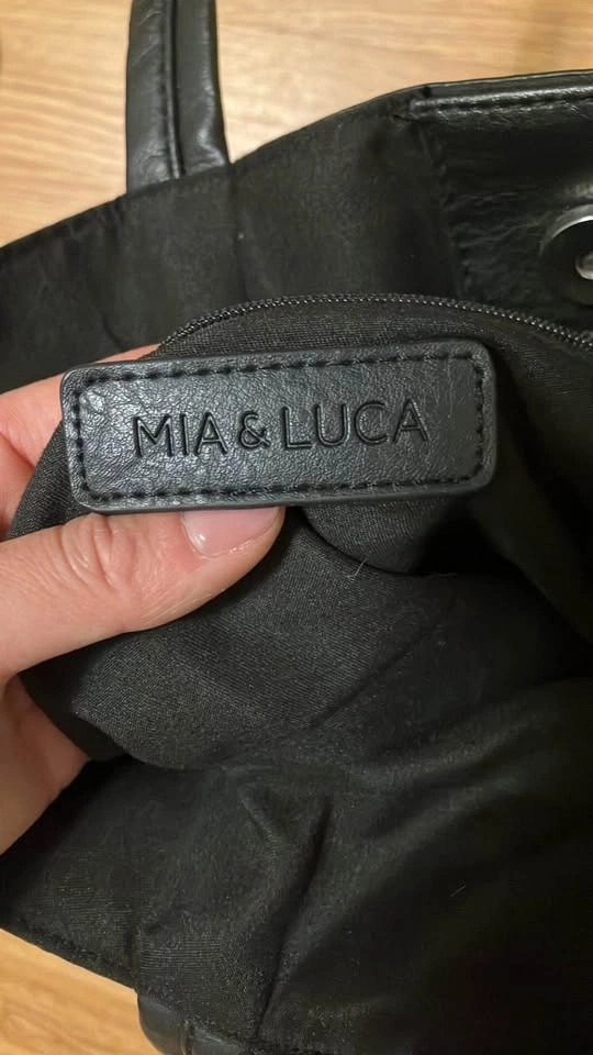 Mia & Luca Black Faux Leather Tote Bag - photo 4