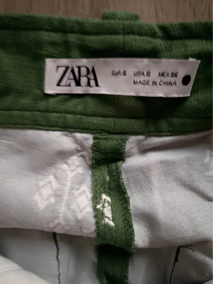 Green Linen Zara Pants - photo 2