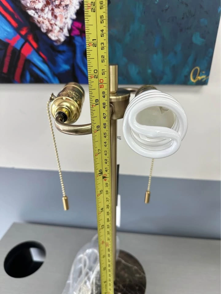 StyleCraft HomeSense Marble and Brass Table Lamp - photo 5