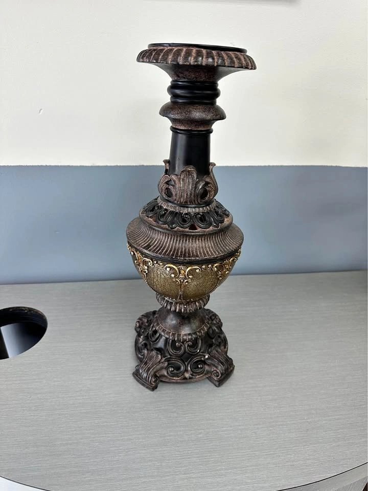 Ornate Decorative Pillar Candle Holder