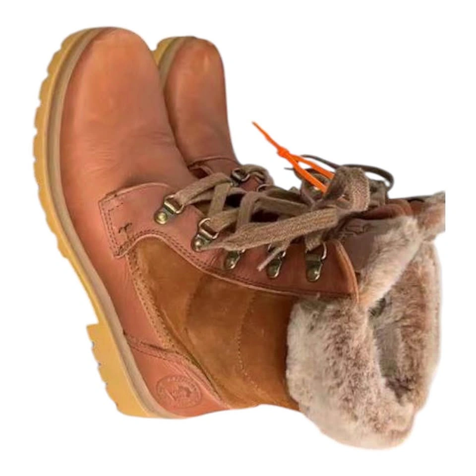 Panama Jack Leather Faux Fur Lined Winter Boots