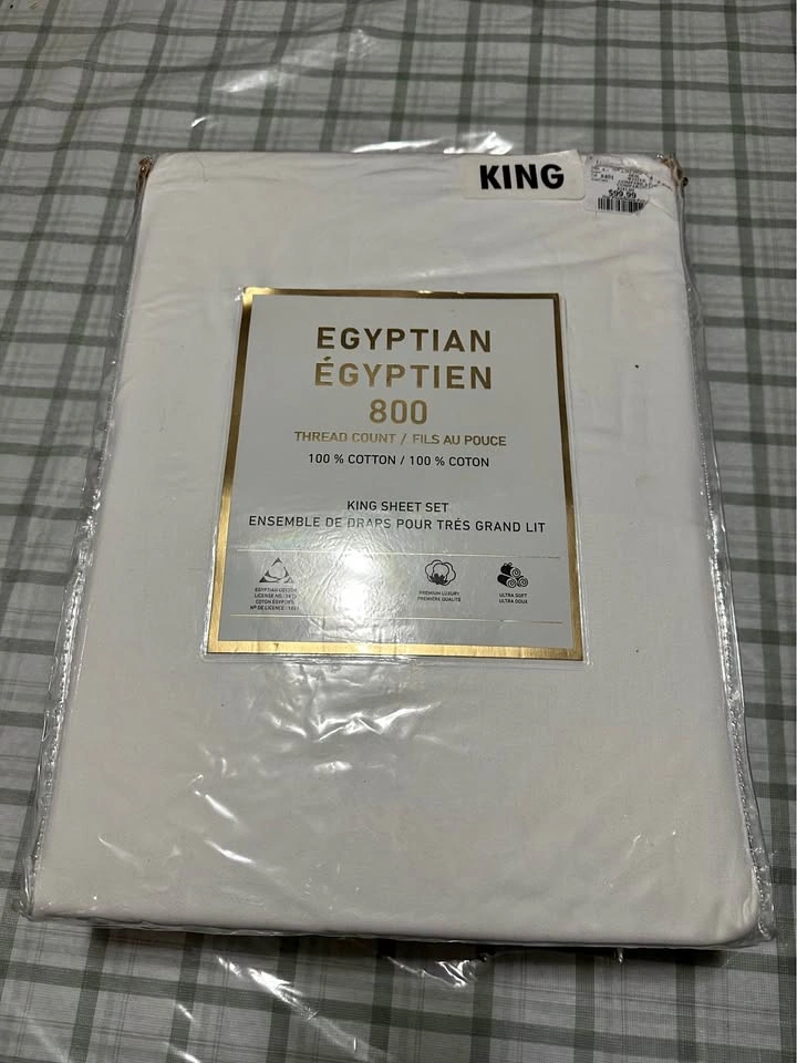 Egyptian 800 Thread Count King Sheet Set