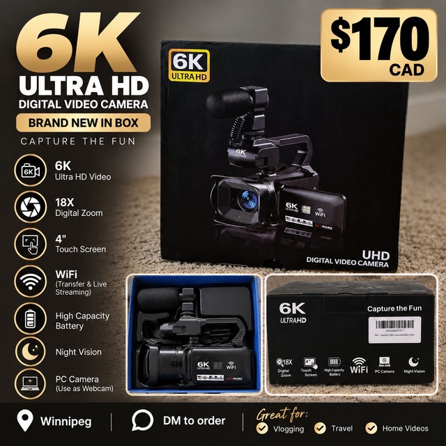 6K ULTRA HD DIGITAL VIDEO CAMERA