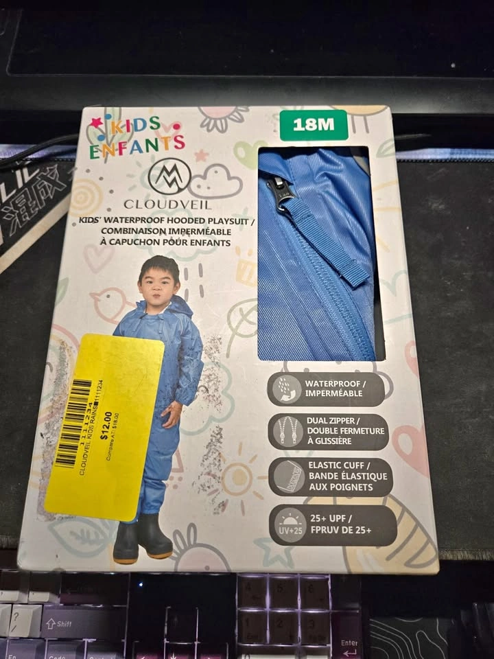 Cloudveil Kids Waterproof Hooded Playsuit