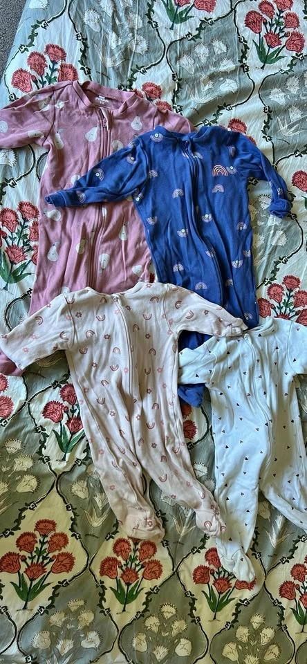 Pekkle and George Baby Girl Sleepers 6-9M and 6-12M