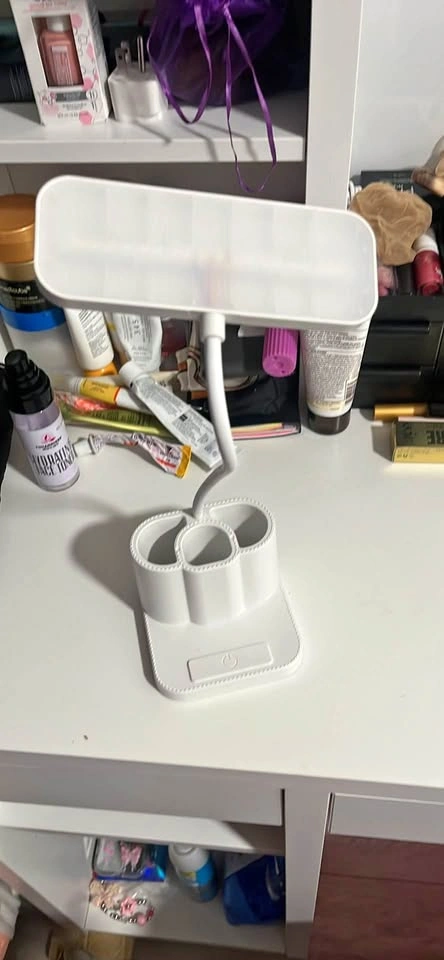 White LED Desk Lamp with Pen Holder