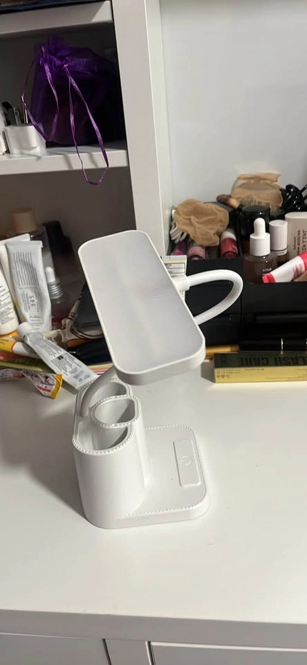 White LED Desk Lamp with Pen Holder - photo 2